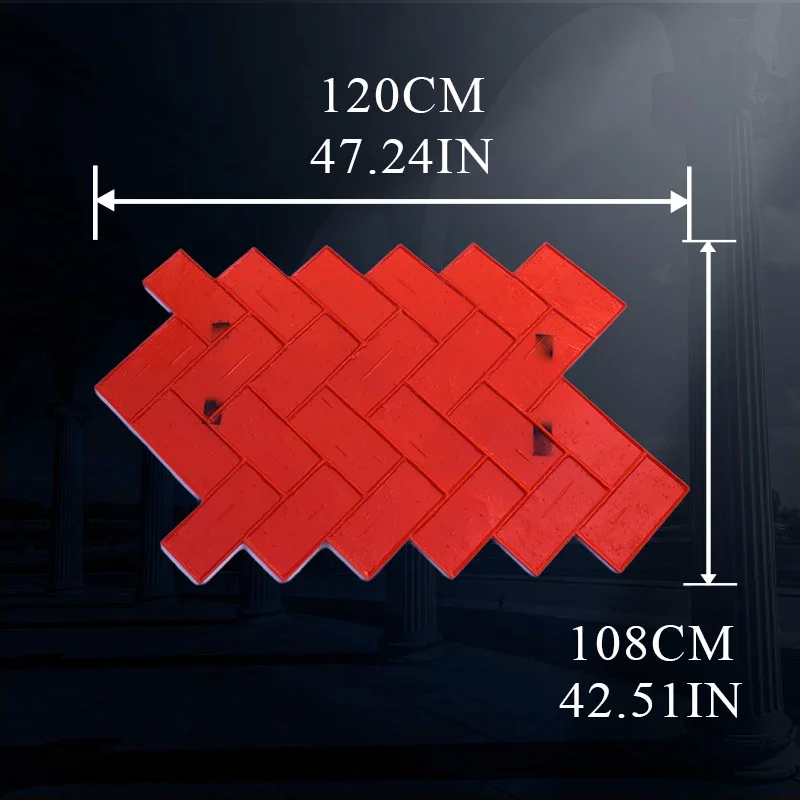 Fan-Shaped Concrete Stamping Molds Compression Mold Material for Cement Pavement Printing Stone Pattern Construction