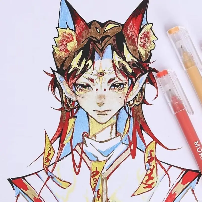 2025新しいマルチカラージェルペンカラフルな描画ペンニードルチップジャーナリリングペンジャーナリングスクラップブッキング着色のためのメモ