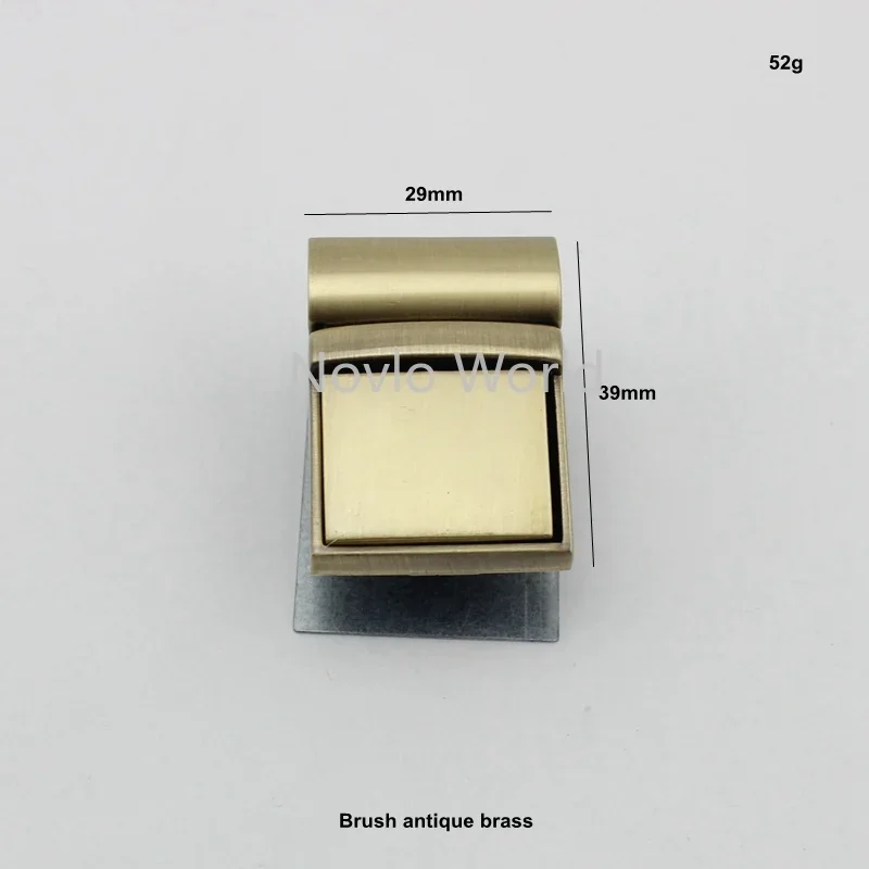 Nolvo World 2-10 pieces 39*29mm 5 colors Metal handbag lock Press lock Tongue Lock for bag accessories