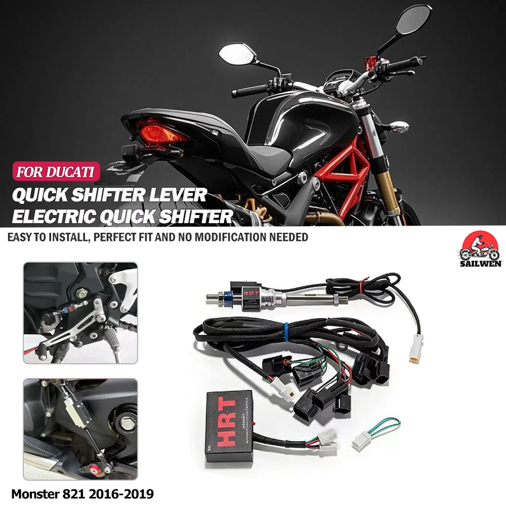 

For Ducati Monster 821 2016-2019 Motorcycle one-way/two-way quick shift lever gear shifter quick transmission