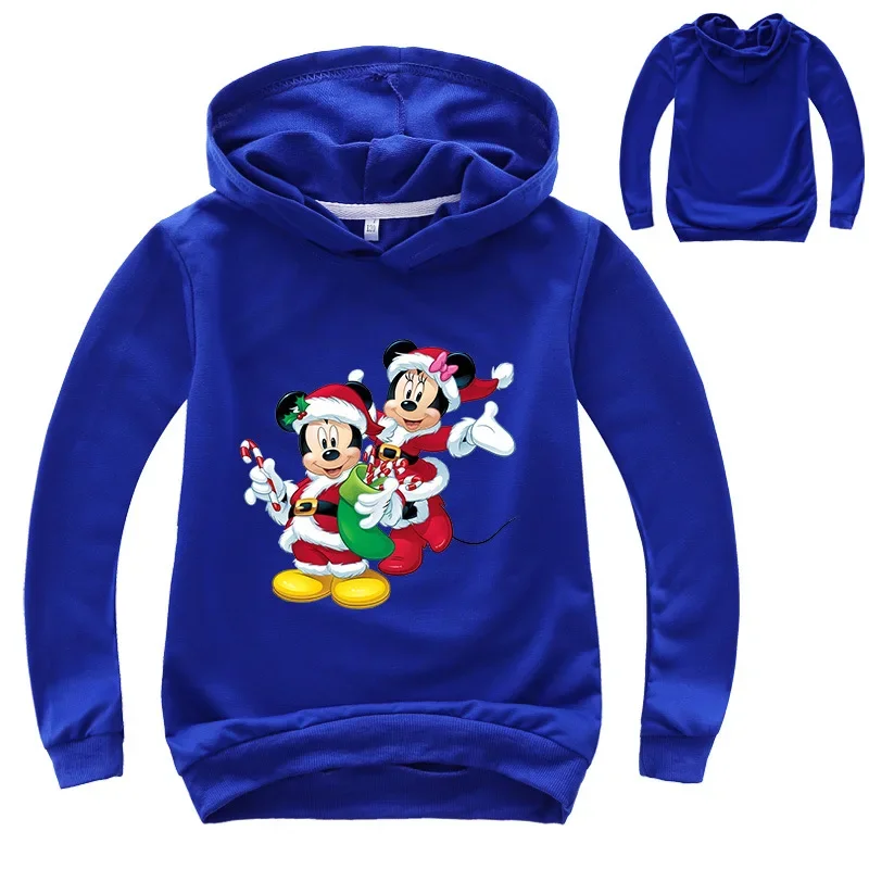 Children Sweatshirt Casual Baby Boys Girls Long Sleeve TShirt Cartoon Mickey Minnie Mouse Spring Kids Hoodies Cotton Clothes Top