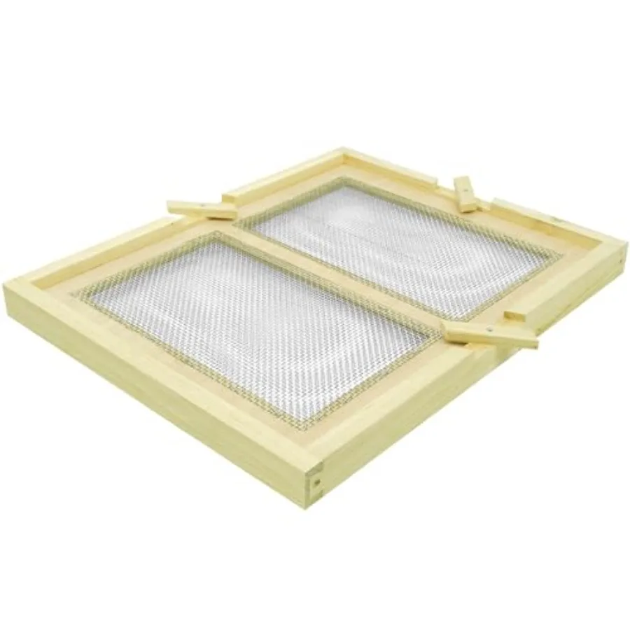 

Beehive Double Screen Board Snelgrove Board for 10 Frame Langstroth Bee Hive Swarm-Stopping Split to Create a New Hive or to Pr