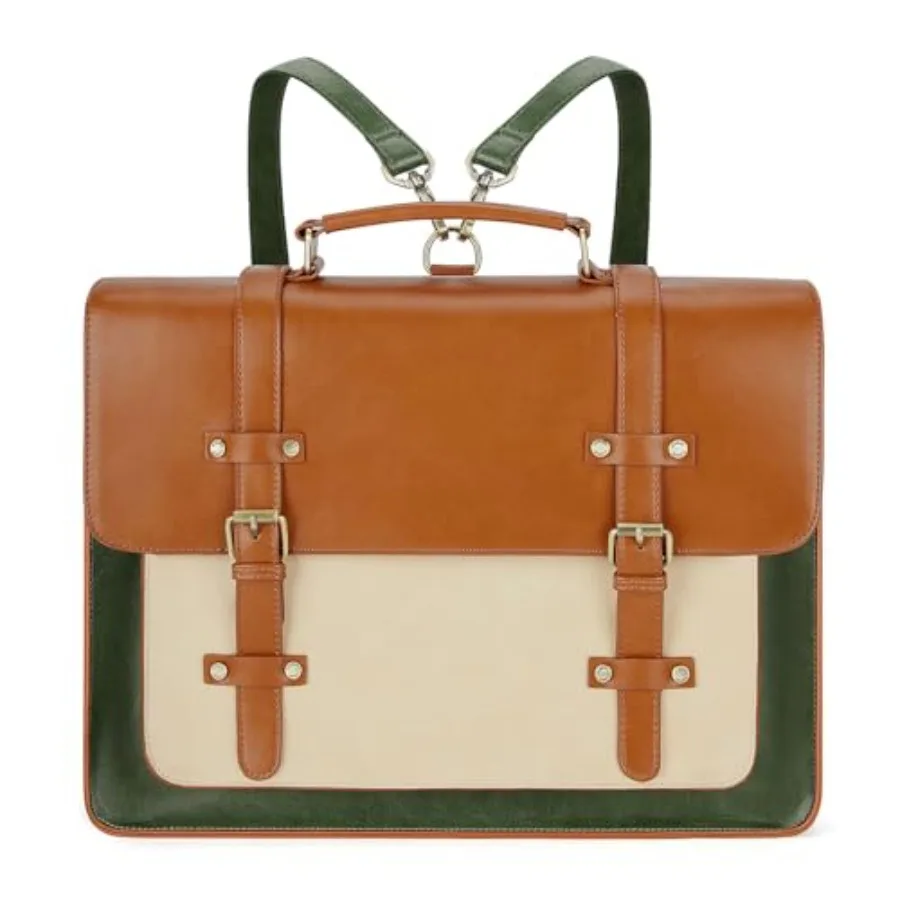 Laptop Bag for Women Vegan Leather Messenger Bag Fashion Briefcase Computer Satchel Bag
