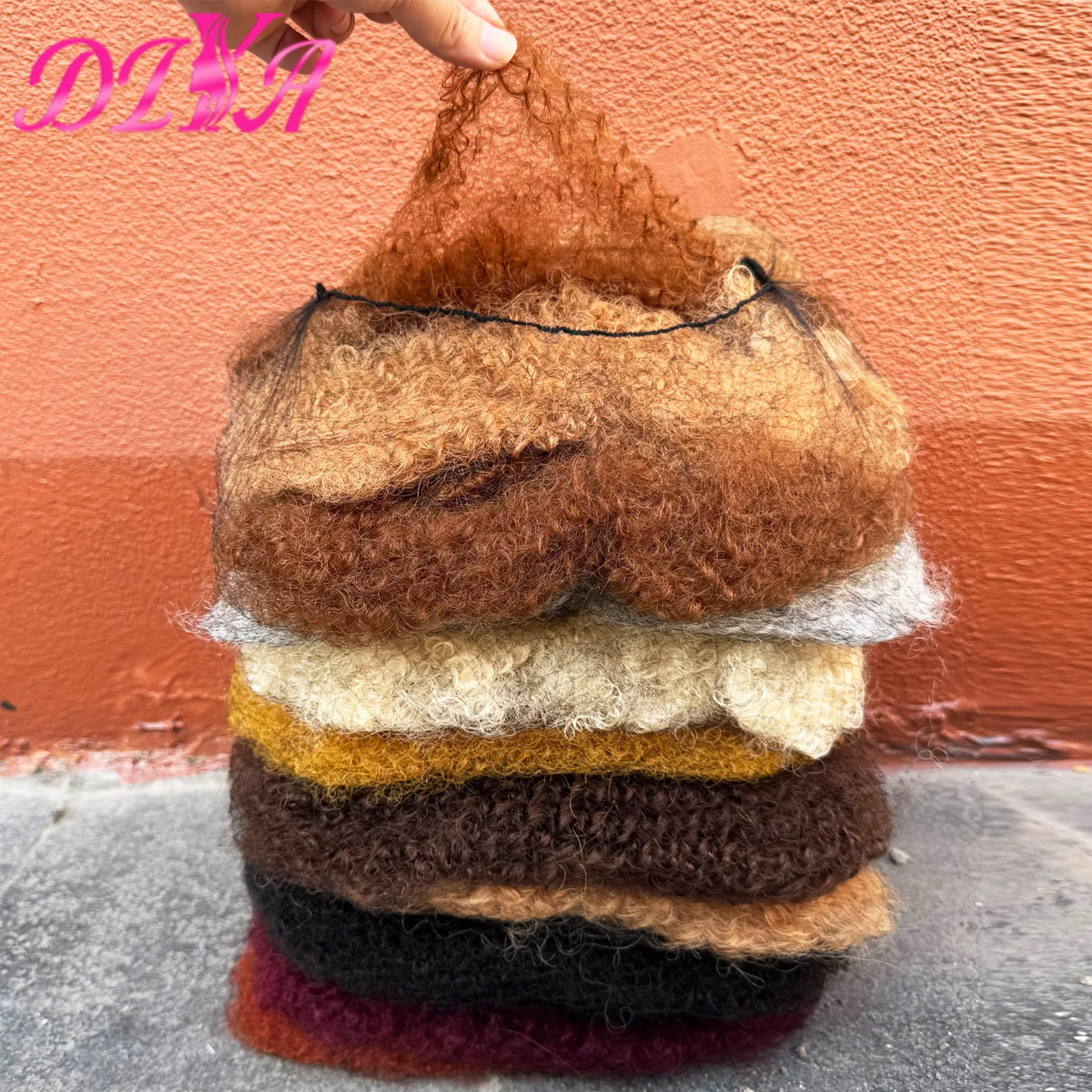 

Афро-кудрявый объемный дред для наращивания волос, объемные волосы QVR, афро-кудрявые вьющиеся 100% человеческие волосы Remy, оптом для плетения крючком, 50 г/упак.