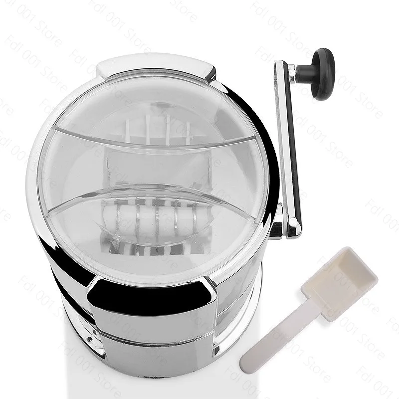 Hand cranked ice crusher, commercial and household creative home tools