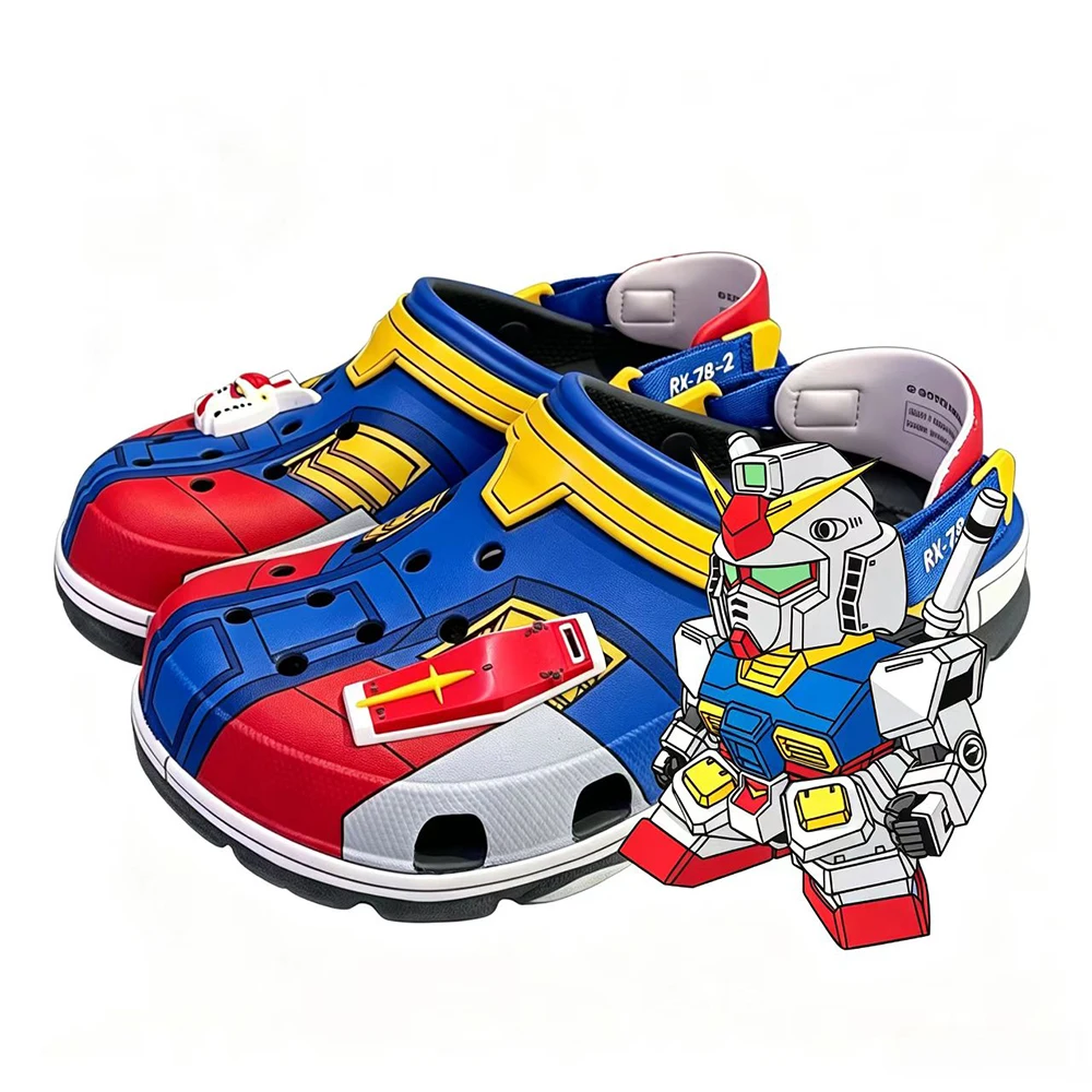 

Rx-78-2 Gundam Unisex Slippers Men Women Anime Mecha Eva Sandals Adjustable Strap Non Slip Beach Home Outdoor Cosplay Daily Gift