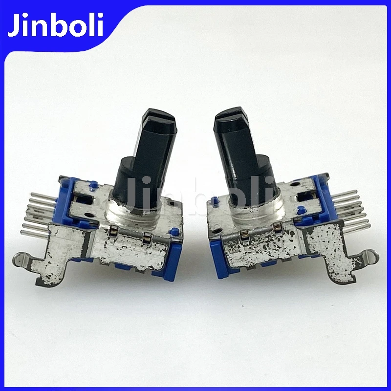 1PCS RK14 B100K 7Pins Horizontal Double Potentiometer Speaker Amplifier Mixer Volume Adjustment