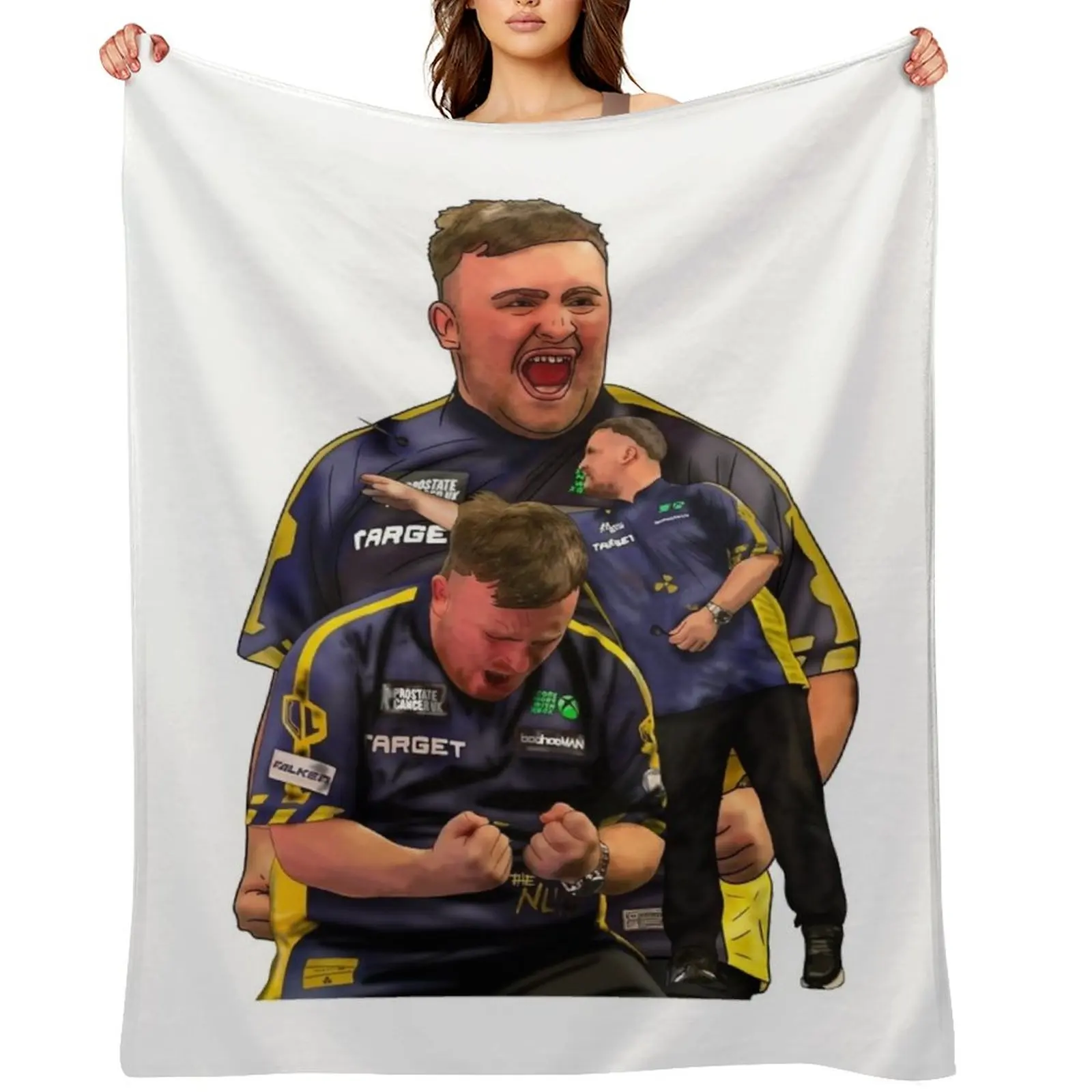 

Darts Phenom Luke “The Nuke” Littler Throw Blanket Luxury Thicken For Baby Blankets For Sofas Retros Blankets