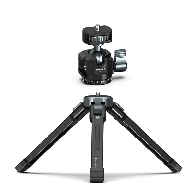 Portable Compact Camera Desktop Mini Tripod Aluminum Alloy w 360° Ball Head for Camera Phone Video Camcorder Live Broadcast