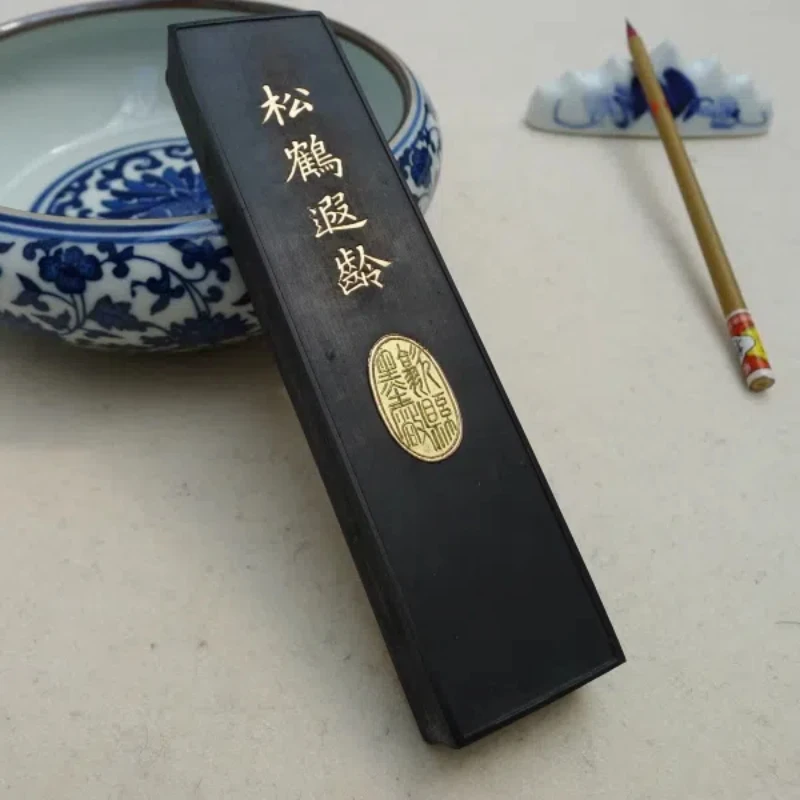 120g Pine Smoke Ink Ingot Pine Soot Calligraphy Painting Ink Stick Anhui Old Hu Kaiwen Ink Block Chinese Calligraphy Inkstick