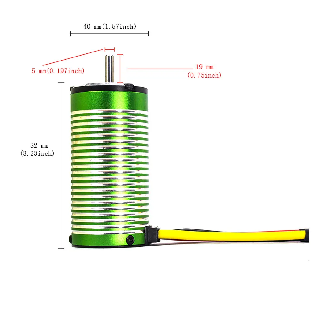 X-TEAM Waterdichte 4082 Borstelloze Motor voor RC Auto 1/5 1/8 On-road Buggy Monster Off-road Vrachtwagens 900-1500mm RC Boot Modellen Onderdelen