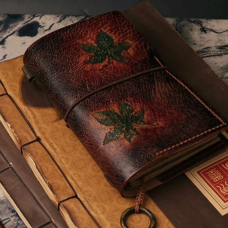 Lederen Hand Boek Reizen Notebook Handgemaakte Journal Notebook Retro Dagboek Nostalgische Notepad Chinese Pure Hand