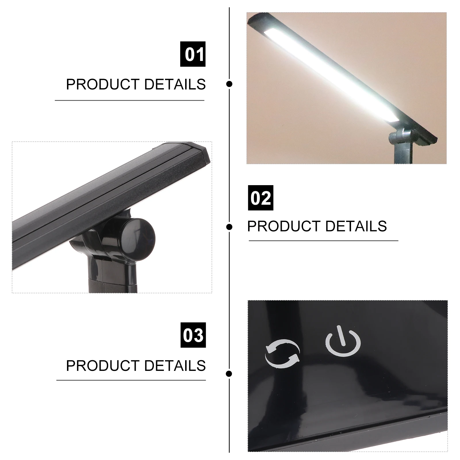 

Foldable Eye Light Foldable Table Adjustable Reading Brightness Desk Table Eye-Protection Light Lamp USB Study Lamp