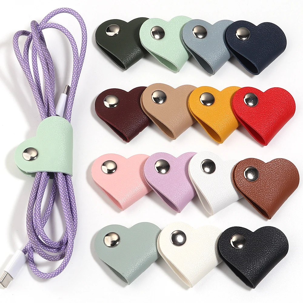 5Pcs Multifunctional PVC Charge Cable Protectors Travel Data Cord Clip Earphone Charging Cables Storage Buckle Cable Organizer