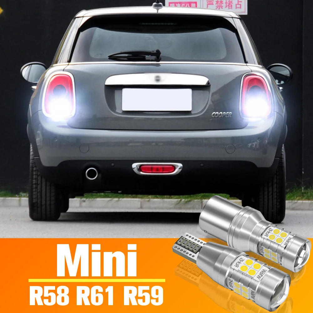 Lumière LED pour Mini Cooper Coupé R58 Paceman R61 Roadster R59, accessoires ampoule 2011-2016 2013 2014 2015 sauvegarde, 2 pièces