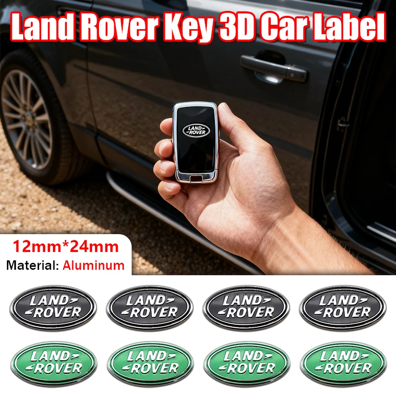 Llave remota para coche con logotipo de Land Rover de 24MM, pegatina con emblema exquisito para Land Rover Range Rover Evoque Velar Defender Discovery Cruiser