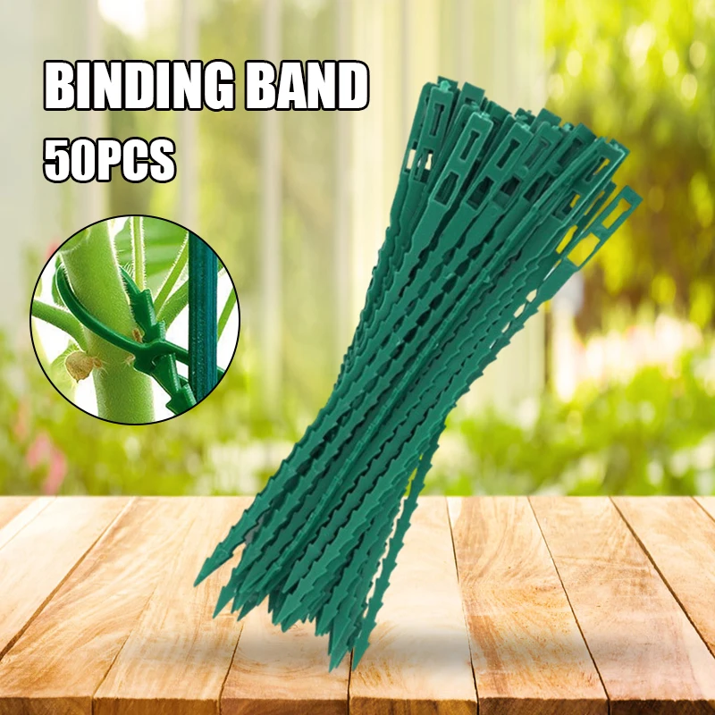 

50PCS Plastic Plant Ties Reusable Fastener Greenhouse Grow Kit For Garden Tree Tomato Vines Climbing Multi-Function Clip