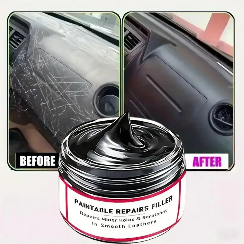 Car Interior Leather Renovation Cream Seat Maintenance Oil Leather Refurbishing Wax Restores Faded Leather Nourishes Softens