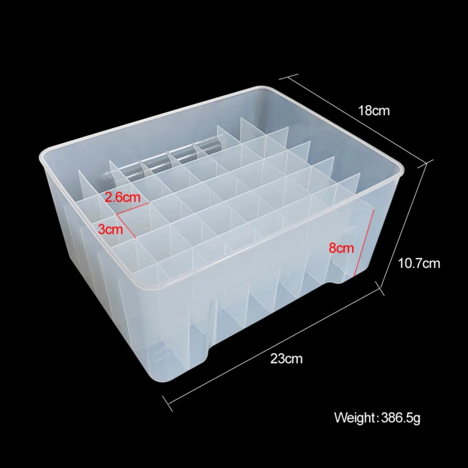 40 Grids Plastic Fishing Tackle Box Lined Box Webfoot Octopus Egi  Organizer Box Squid Jig Hard Lure Sea Tool Case