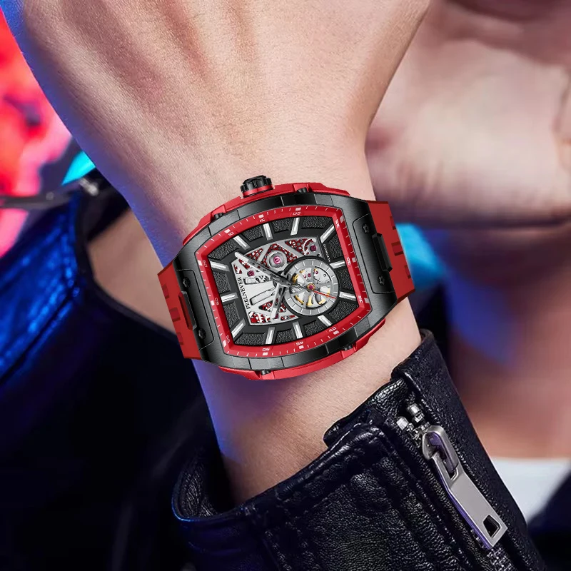 FeelNever Automatic Movement Man Watch Luxury Sapphire Crystal Fashion Diving Mechanical Watches Reloj Hombre Professional Clock