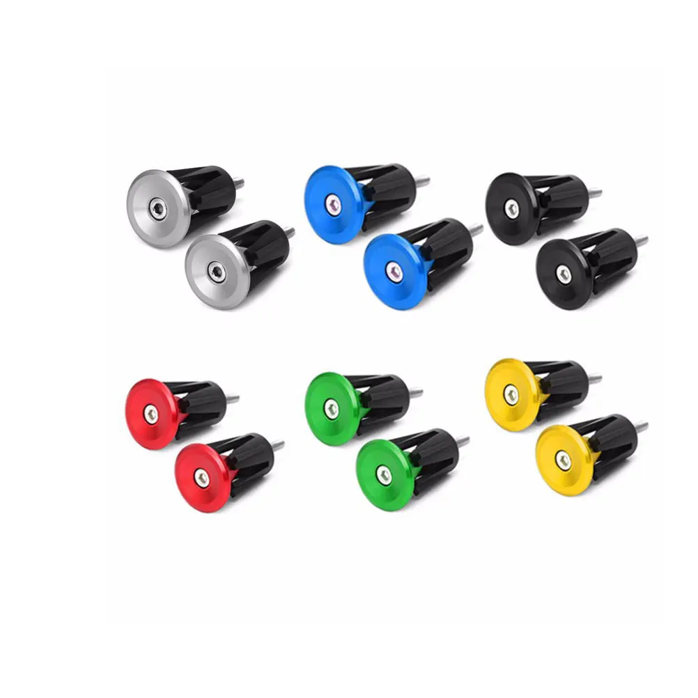 

Aluminum Alloy Handlebar End Caps Bike Grips Plugs Durable Lightweight Replacement Bar Plugs With Expanding Screw