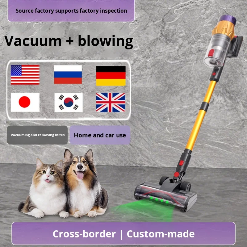 420W 고출력 무선 핸드헬드 진공 청소기 가정용 35Kpa 5 시리즈 바닥 브러시 건식 제조업체 원피스 출시