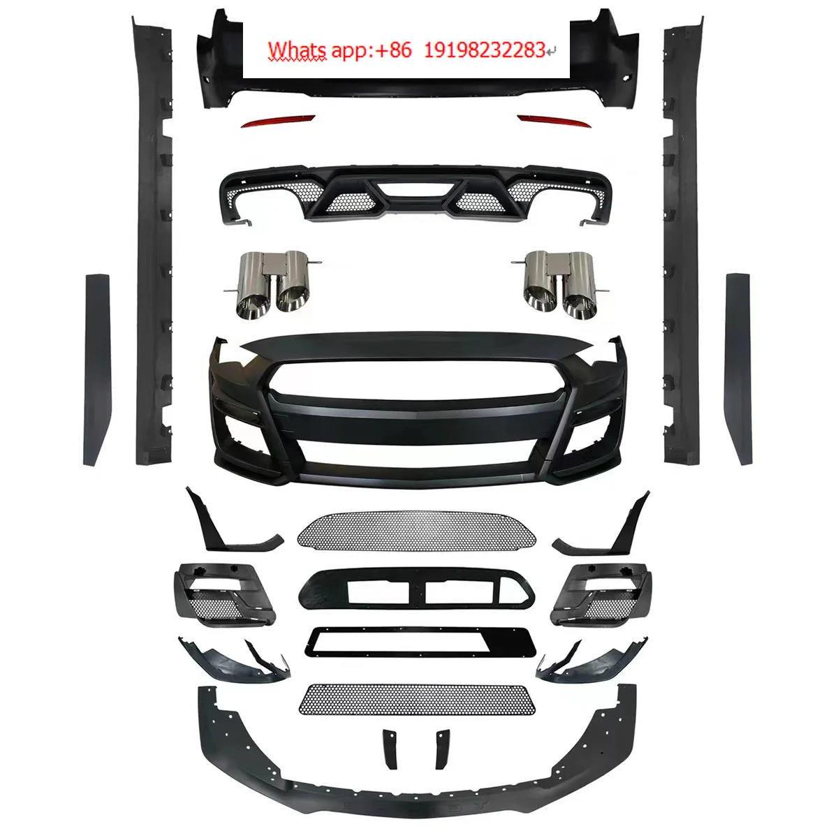 

High Quality Bumpers Body Kit for Mustang 2015-2017 Change to GT500.
