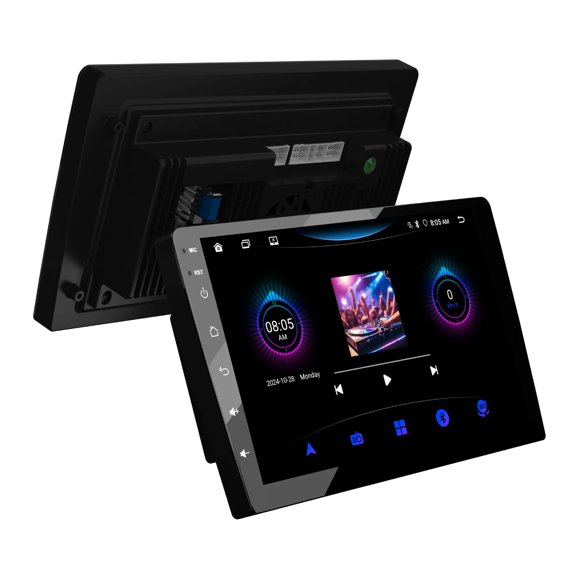 Android 14 DSP Car Stereo 9 Inch 10.1 Inch Touch Screen with Wireless CarPlay 5V RCA 48 Band EQ 360 Support