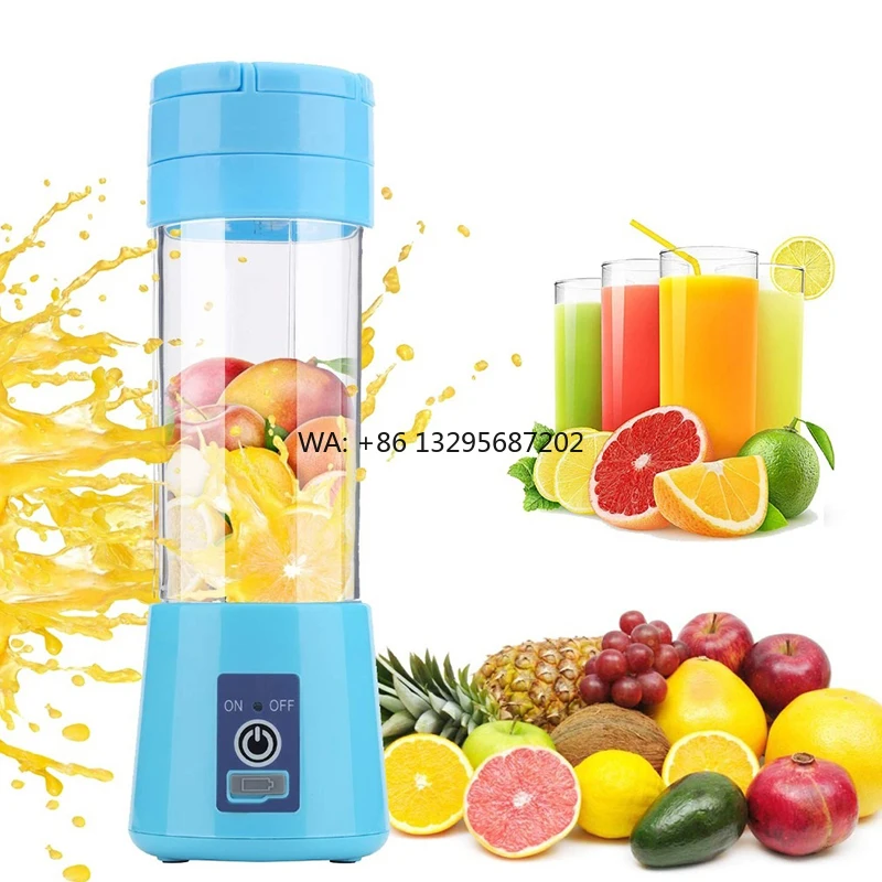 

Portable USB Powered Electric Fruit Juicer Blender Stainless Steel Blade Reverse Function Includes Juicer Blender Cup