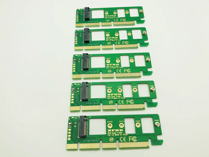 

5 шт. NGFF M.2 NVME AHCI SSD-PCI-E PCI Express 3.0 x4 x16 адаптер Riser Card M разъем для XP941 SM951 PM951 A110 M2 SSD