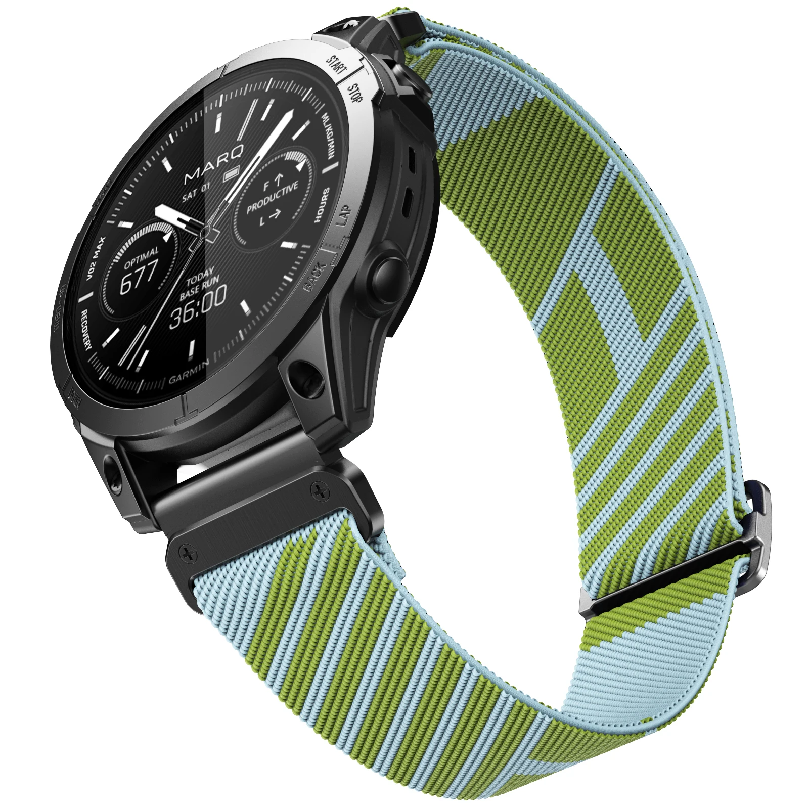 22mm Elastic Nylon Band for Garmin Fenix 5 6 7 Quick Fit Strap for Instinct/Forerunner 965/955/Approach S62 Watchband Bracelet