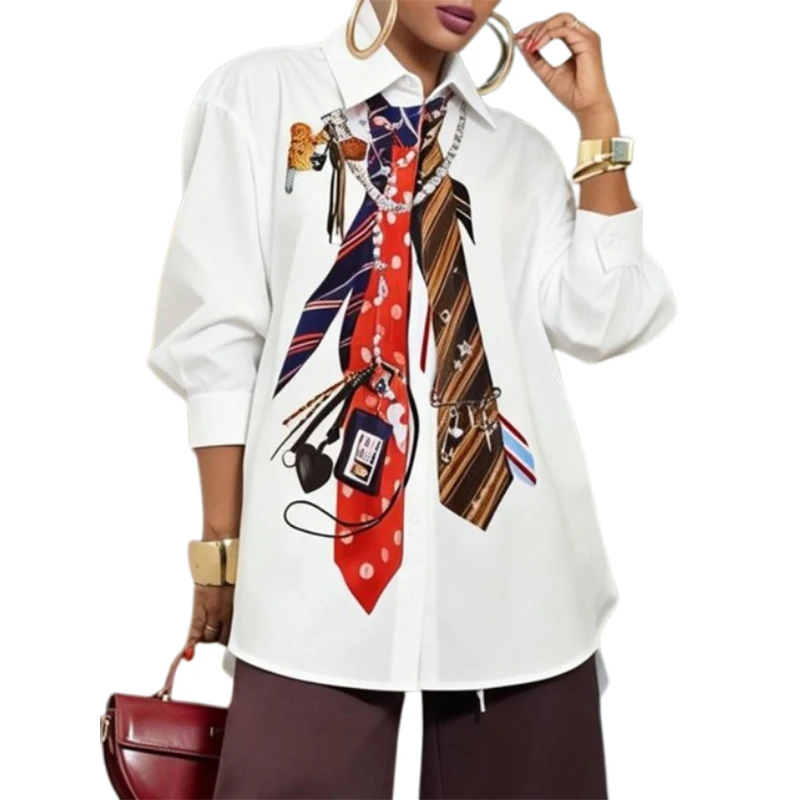Thumbnail 3 - #4 Trending Womens Button Down Blouses Right Now