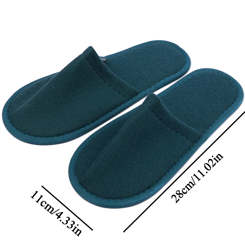 Women Men Disposable Slippers Non-Slip Hotel Travel Slipper Home Indoor Guest Slippers Unisex Closed Toe Shoes Salon Homestay image 6