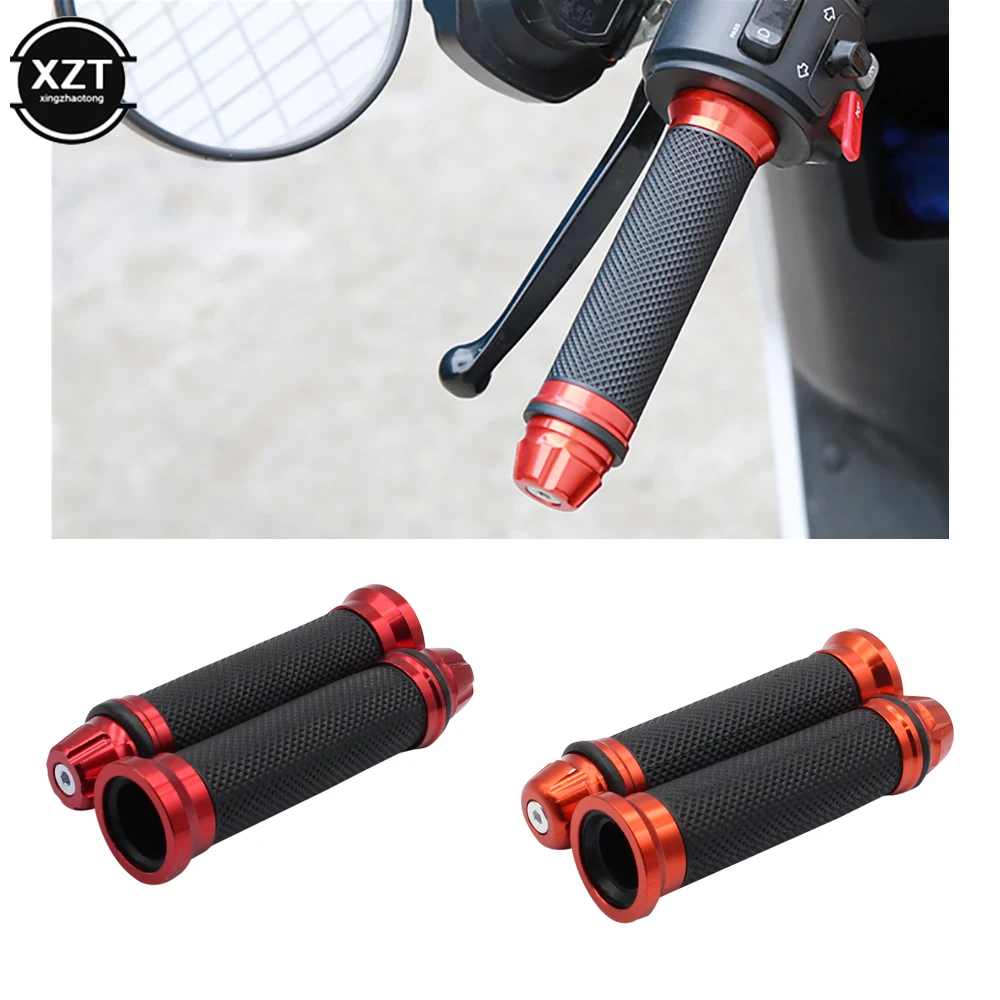 Motorcycle grips hand rubber pedal biker scooter handlebar grips modified handlebar throttle turn Grip Settle Handle Grips