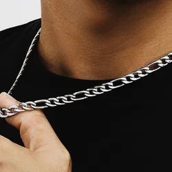 2024 New 925 Sterling Silver 16-30 Inches Figaro Chain Necklace Men Women Fashion Hip Hop Punk Jewelry Charm Wedding Accessories