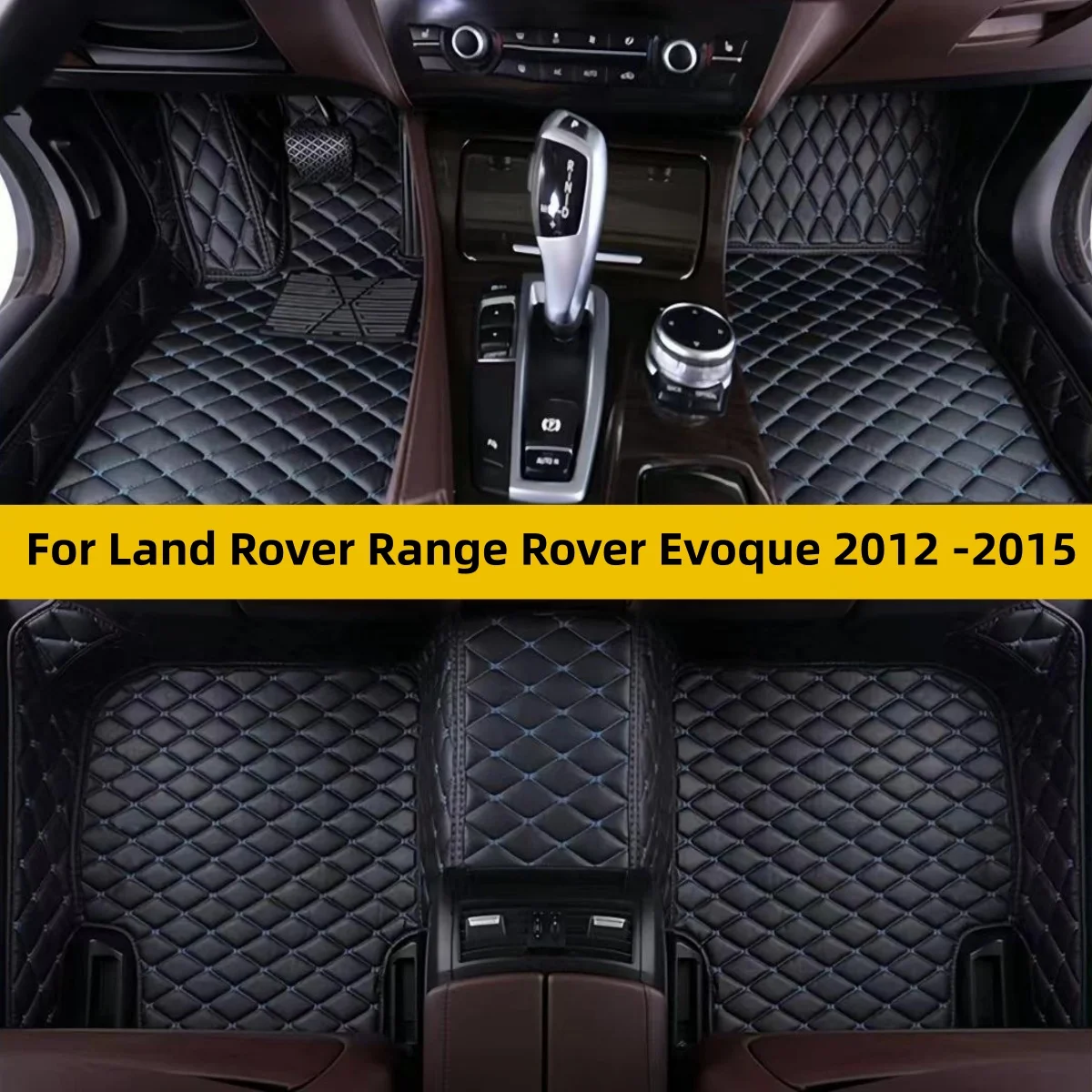 SUV Car Floor Mats Fits For Land Rover Range Rover Evoque 2012 2013 2014 2015 Waterproof Wear‑Resistant Auto Floor Carpets