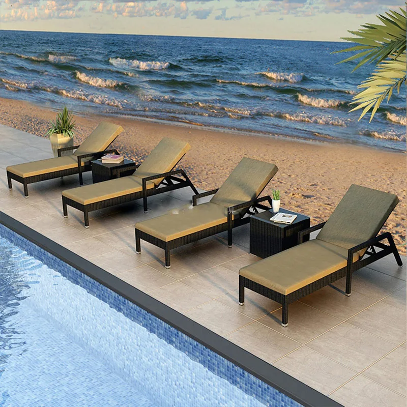 STY-20 Durable Beach Chair-Modern Moon Design Outdoor Furniture for Beach Pool & Garden Use