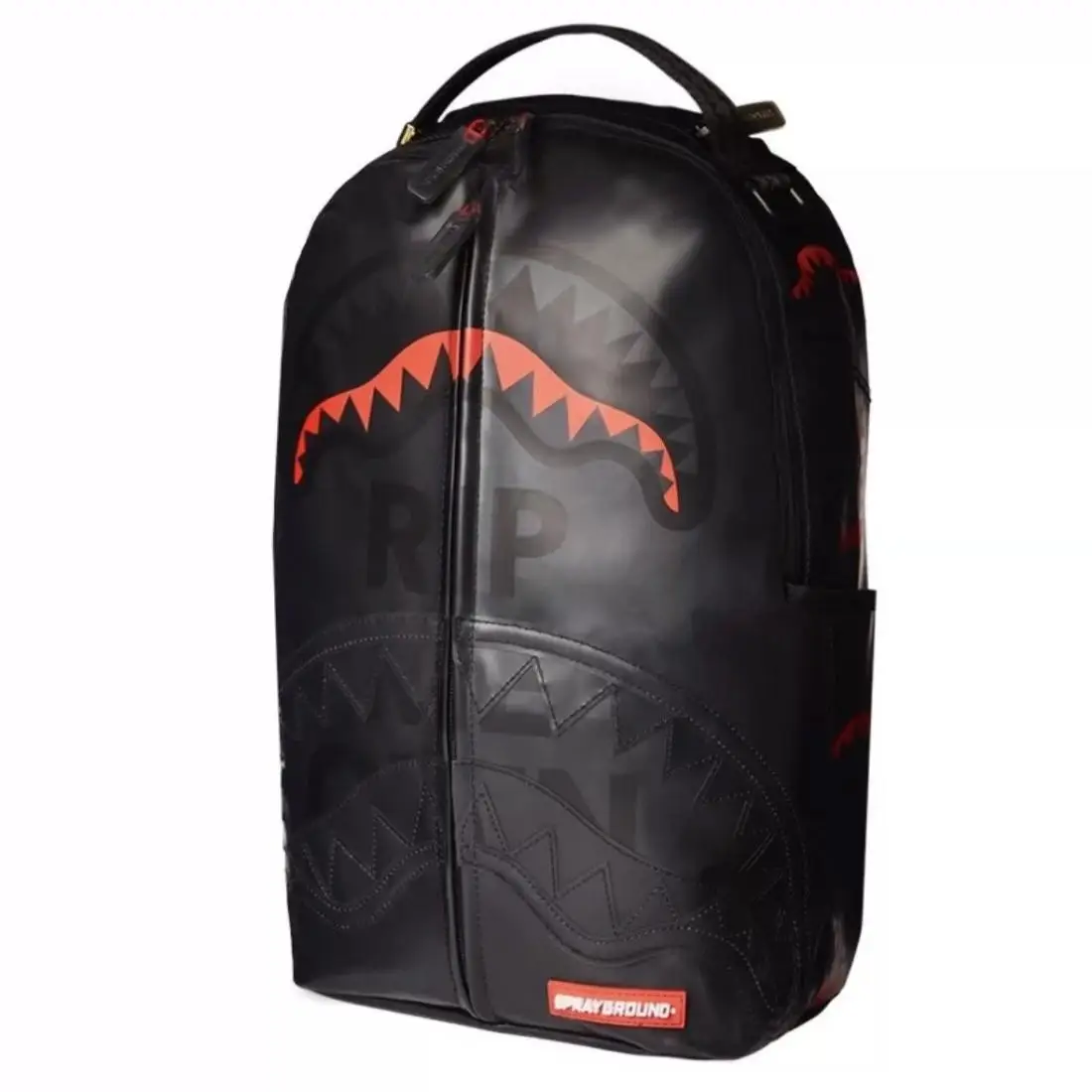 Fashion Shark Letter Backpack Men Sport Style Transparent Large Capacity Rucksack Women Waterproof Lightweight Unique Backpack