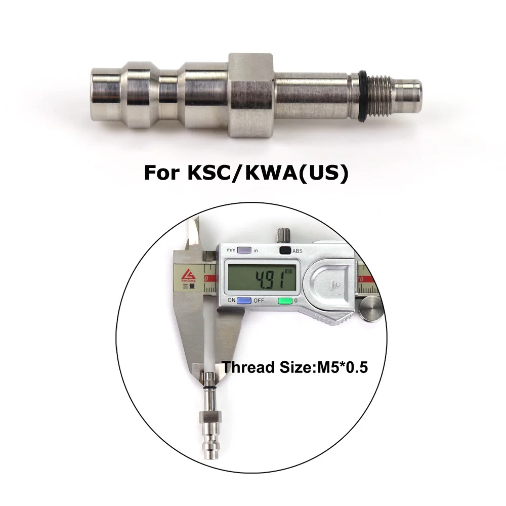 US HPA Ventil Adapter Foster Schnellkupplung (US-Version) für KSC/KWA,KJW/WE,Marui,VFC – Detail 8