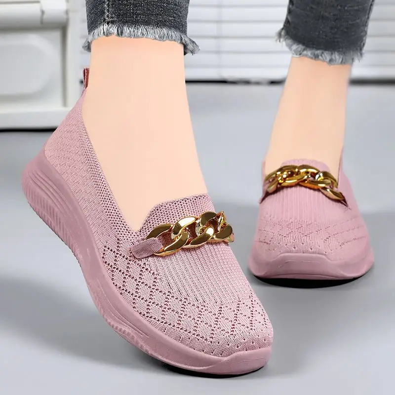 New Shoes Woman 2024 Trend Slip On Loafers Ballet Flats Ladies Sneakers Women\'s Summer Comfort Footwear Casual Mom Cotton Shoes