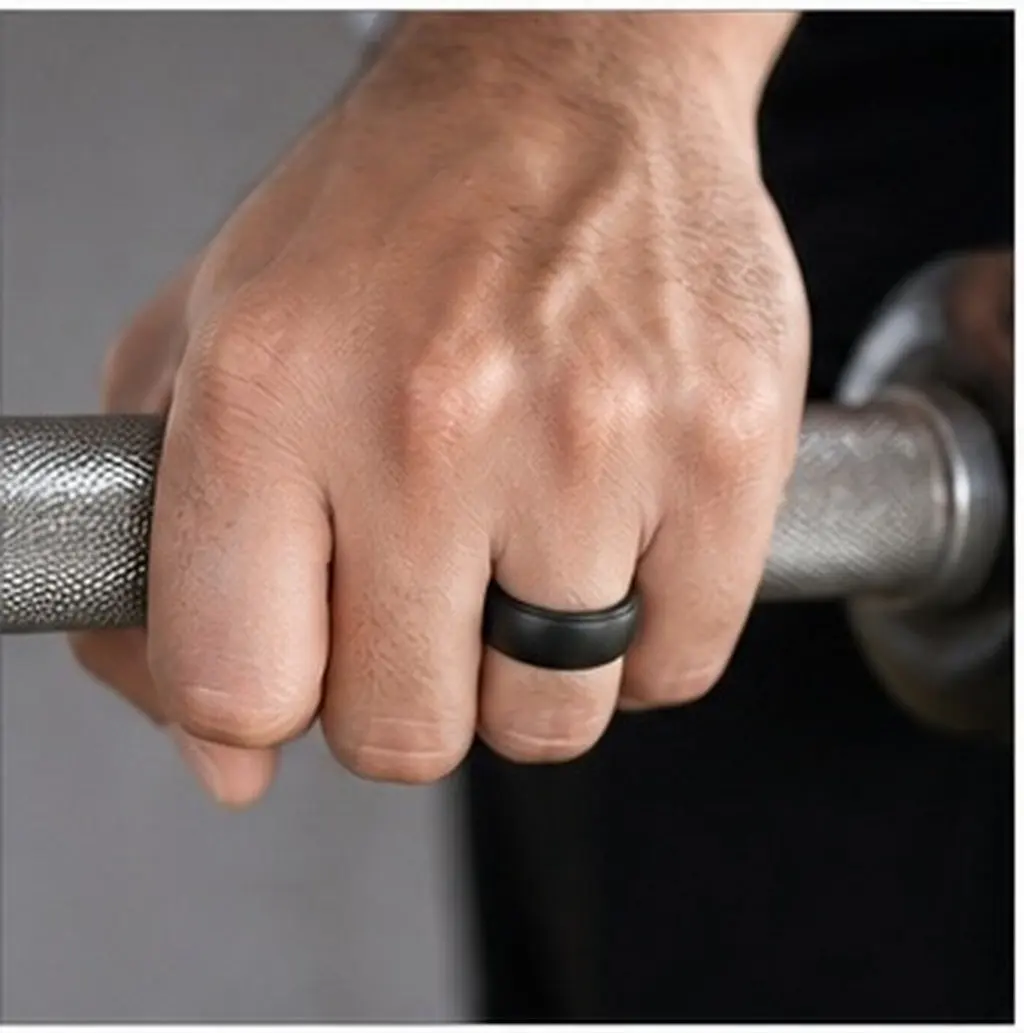 1Pcs Silicone Rings for Outdoor Activities Finger Dexterity Training Resilient Dishwasher Safe Comfortable Everyday Wear Sports