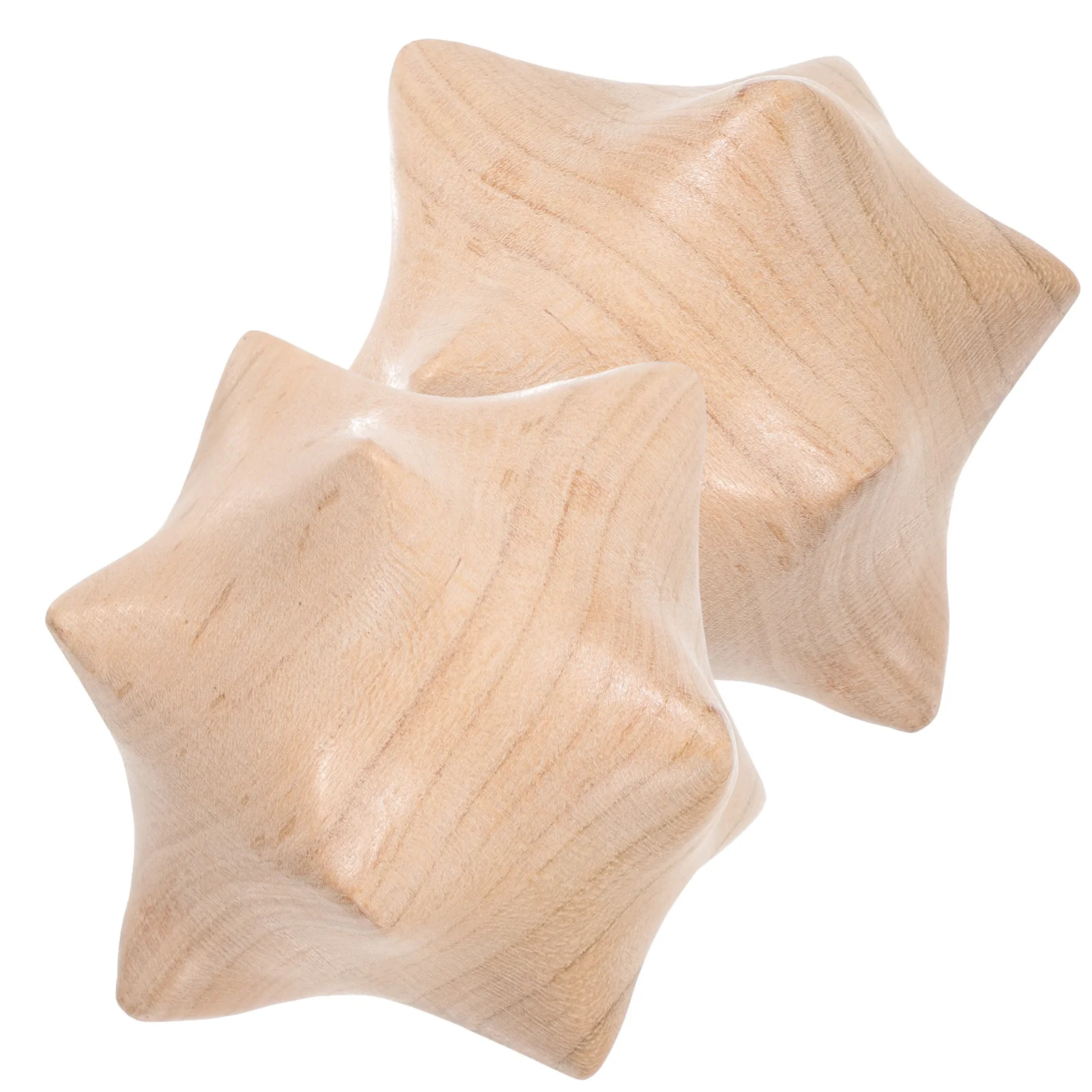 

Healvian 1 Pair Wooden Massage for Palm Smooth Rolling Stress Relief Carving Design Practical Therapy Tool