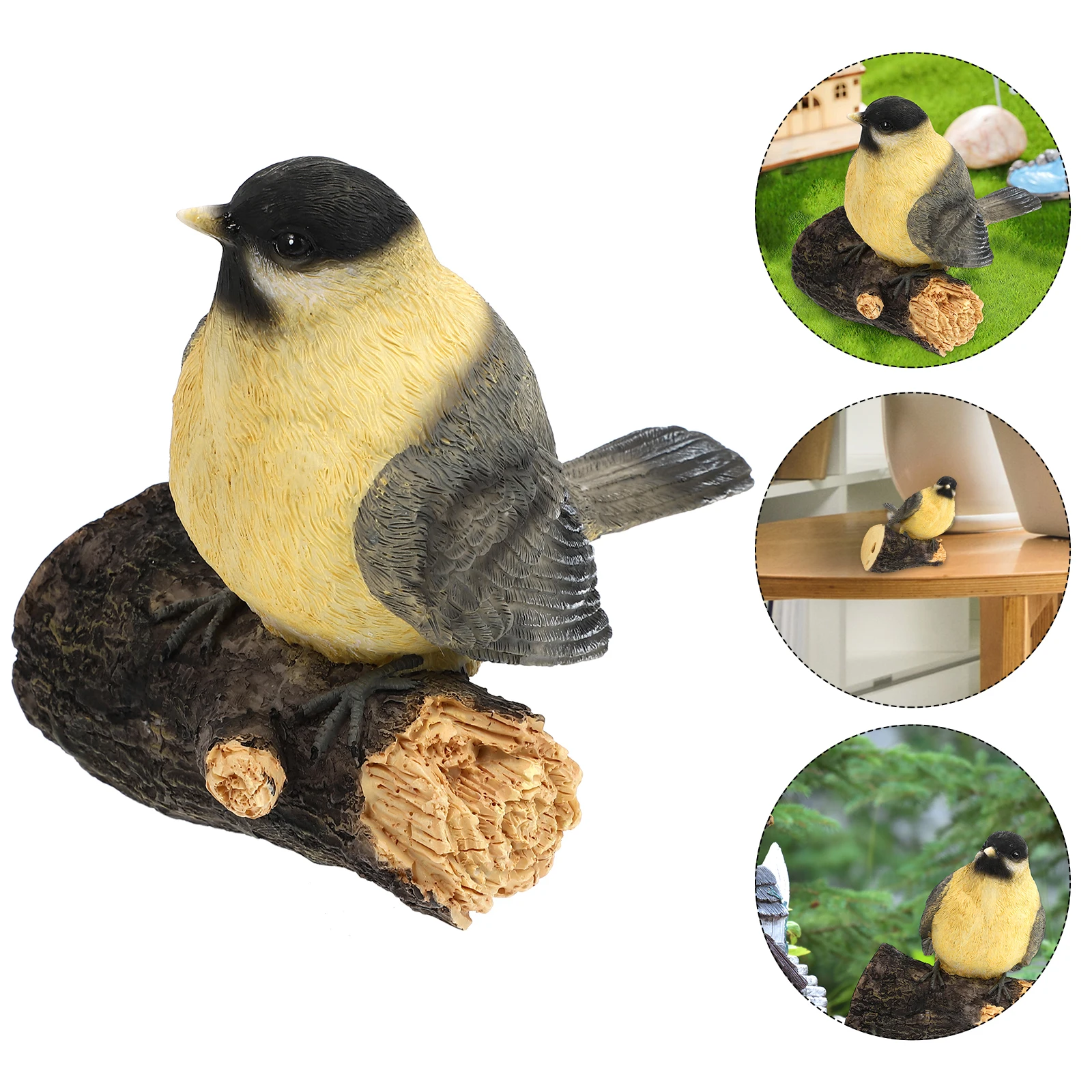 

Resin Simulation nament Vivid Lifelike Adornment Artificial Bird Garden Decor Home Decoration Mini L Layout Creative Model