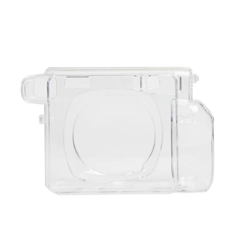 For Fujifilm Instax Wide 400 Instant Cameras Accessories Crystal Clear Cover,PU Leather Bag with Shoulder Strap,Photo Book Album