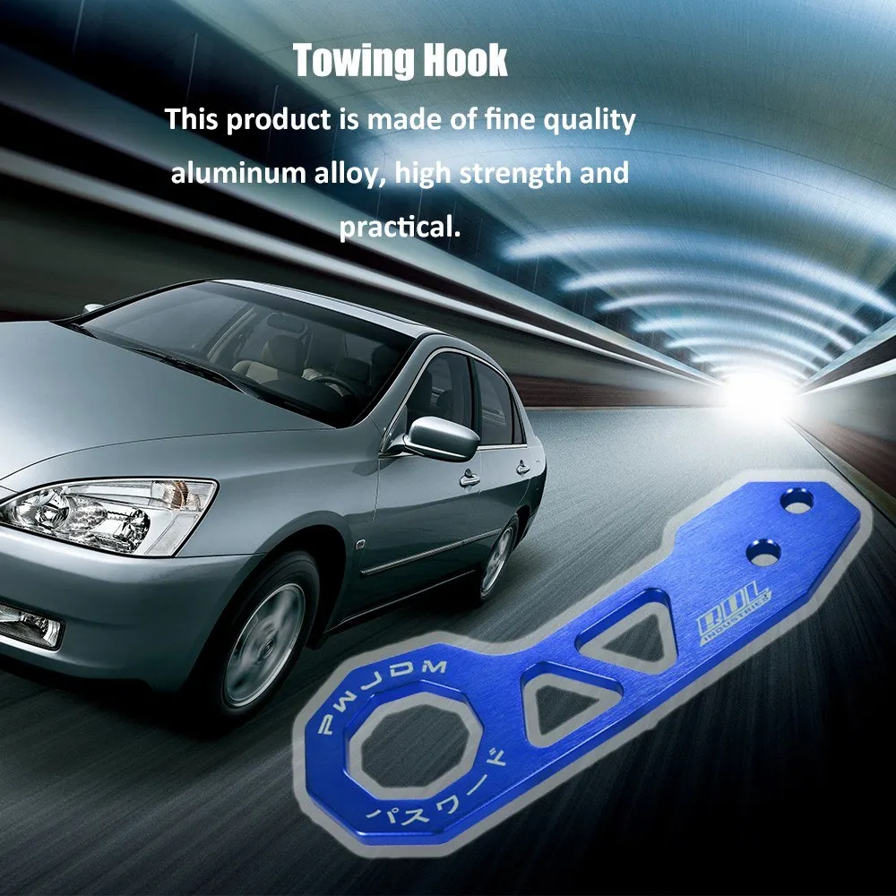 Trailers Car Modification JDM Trailer Hook Universal Trailer Rear Bumper Car for Honda Civic Towing Hook Auto Accessory Aluminiu