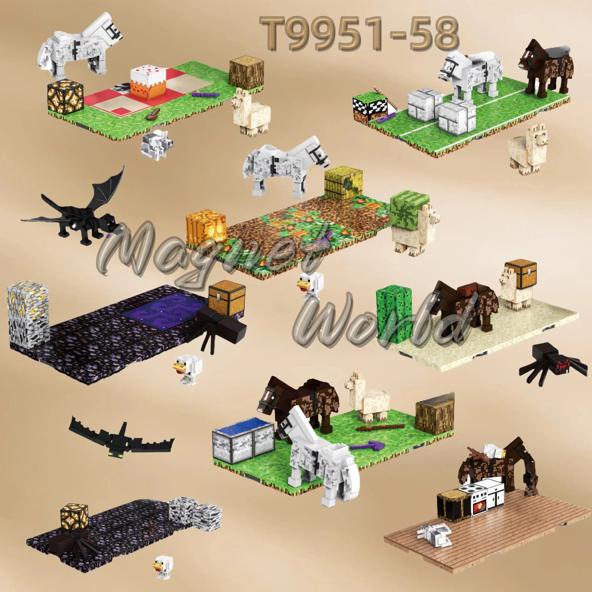 Building Blocks Zoo Magnetic World Series Educational Puzzle Toys for Boys & Girls Children's Playset gift