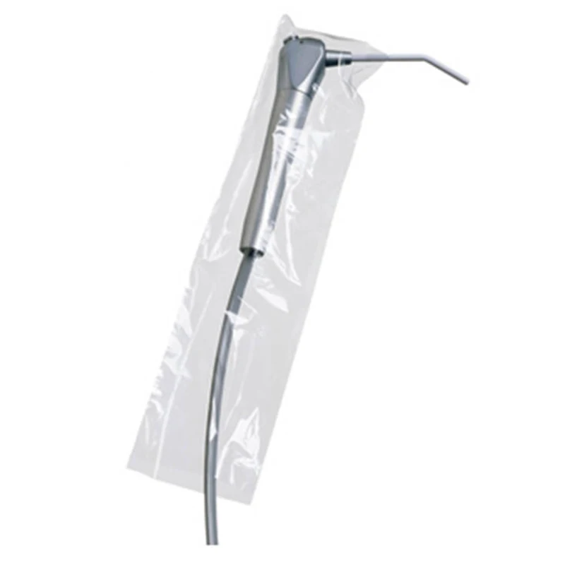500PCS/Box Disposable Syringe Film Dental Three Way Syringes Sleeves Protective Handle Film Dentist Tools Dentist Material