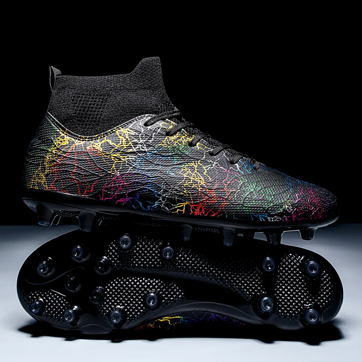 

Professional Sports Football Shoes FG/AG Long Nail Teenagers Outdoors Artificial Grassland Training Shoes Durable Soccer Shoes