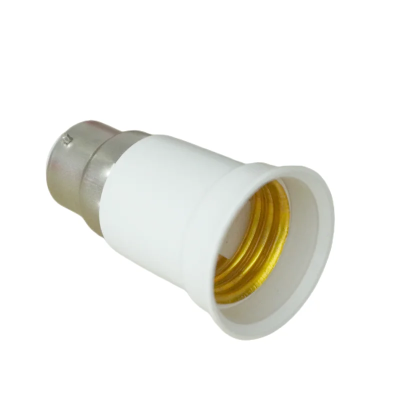 Converter Socket B22 to E27/E26 Light Lamp Bulb Base Bayonet Cap to Edison Screw PBT Material Fireproof Holder Adapter