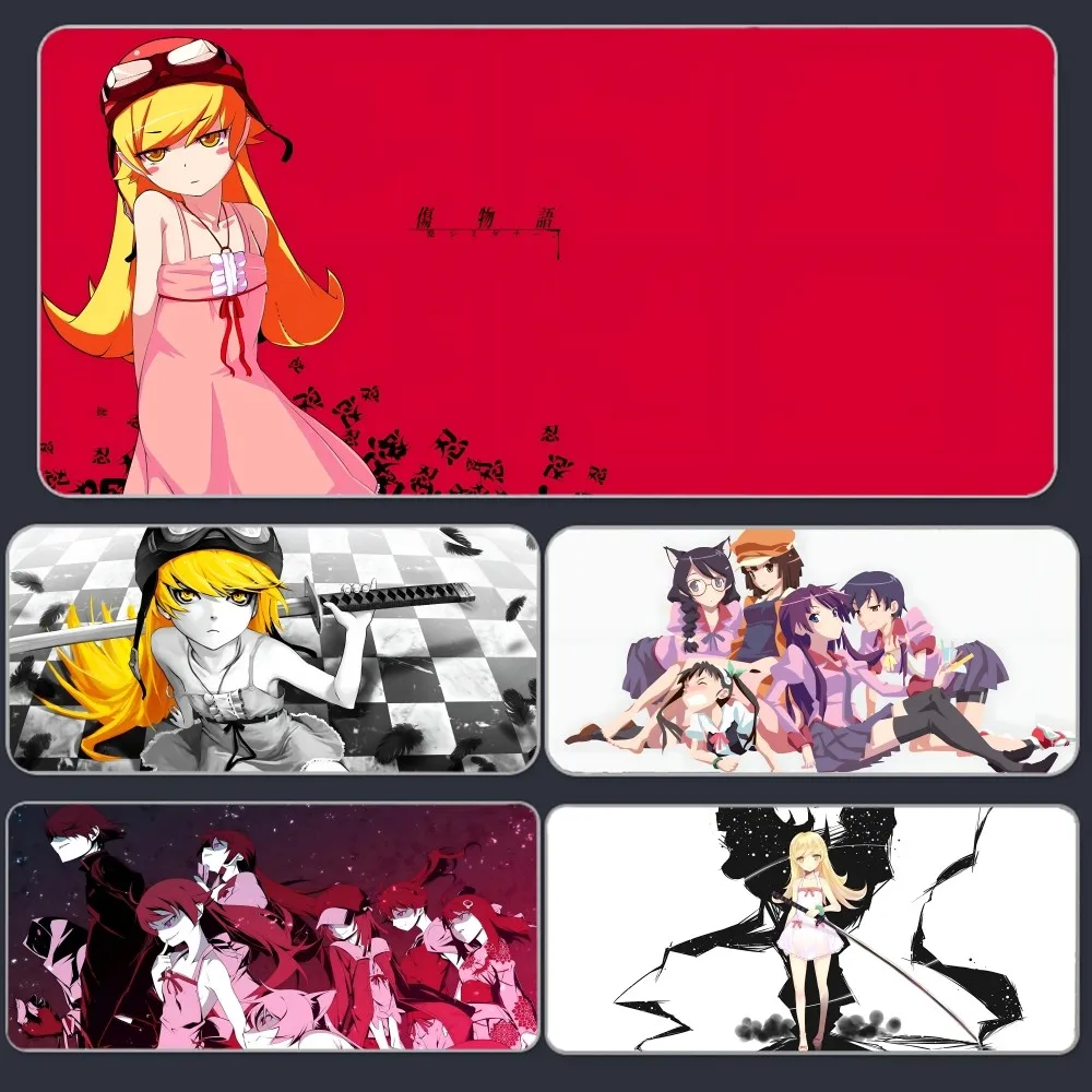 Anime M-Monogatari Series Mousepad Large Gaming Mouse Pad LockEdge Thickened Computer Keyboard Table Desk Mat